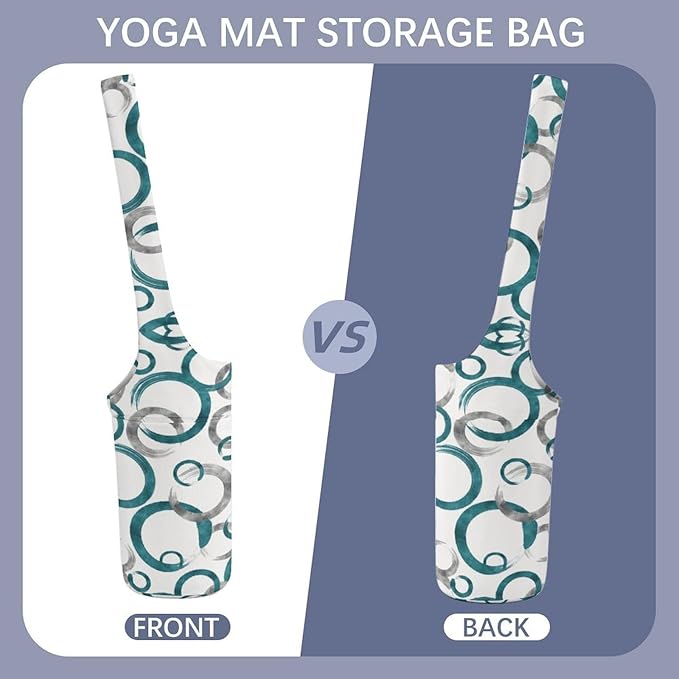 KKdskkds Fresh AvocadoYoga Mat Bag Large Opening Long Tote Yoga Mat with Pocket Fit Most Size Mats