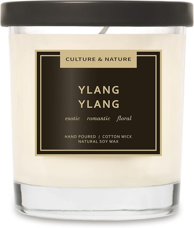 CULTURE & NATURE Natural Soy Wax Candle 7oz (Ylang Ylang)