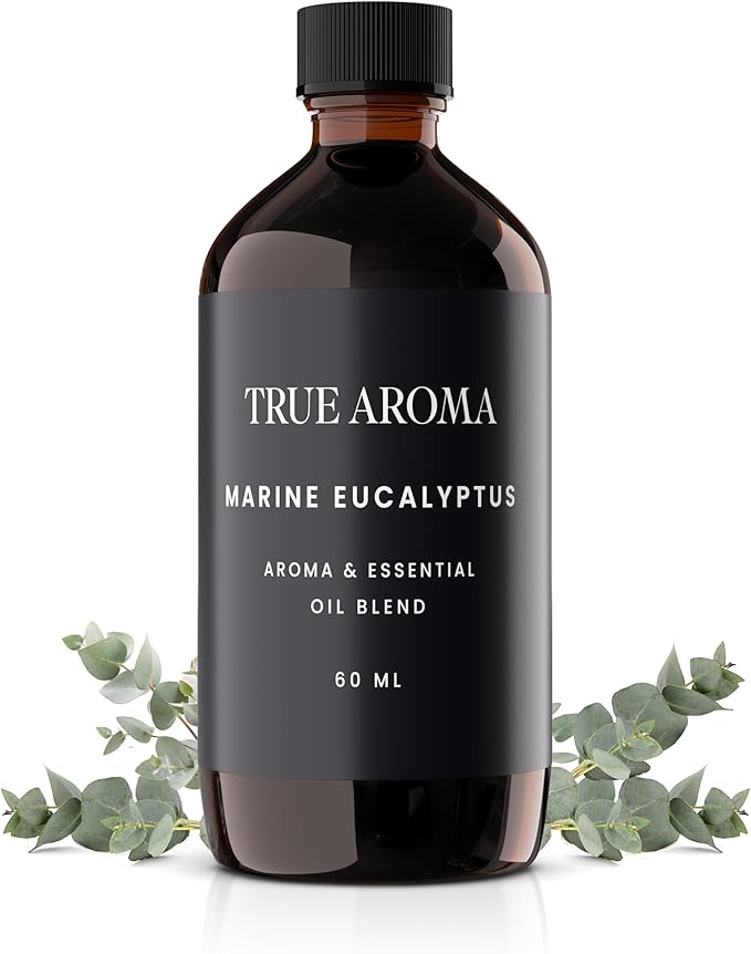 Marine Eucalyptus Essential Oil | Eucalyptus Essential Oils for Aroma Diffusers | Natural Eucalyptus Essential Oil for Diffuser | Aromatherapy Essential Oils | Essential Oil Blends - 60 ML