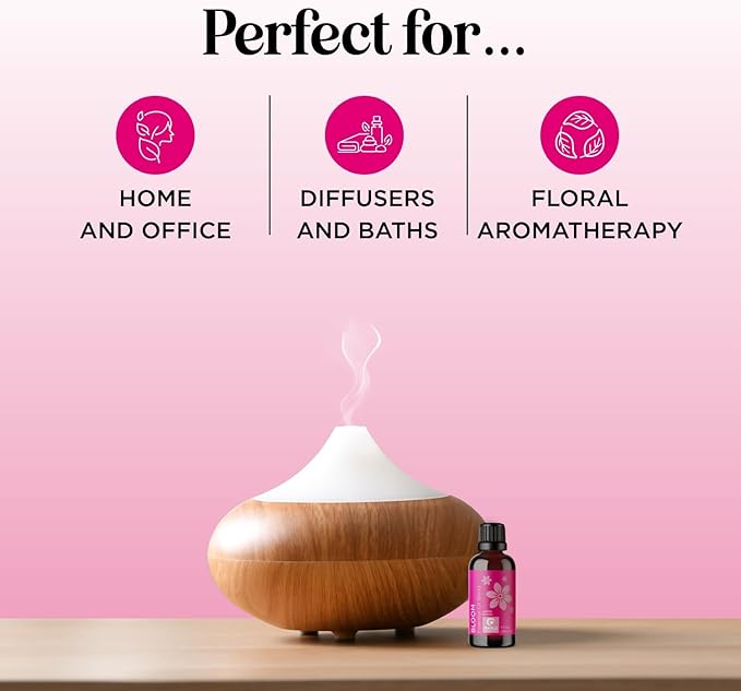 Floral Essential Oil Blend for Diffuser - Flower Essential Oil for Diffusers Baths Candles Soaps & DIYs with Pure Undiluted Jasmine Chamomile Geranium & More - Sweet Uplifting Aromatherapy Blend