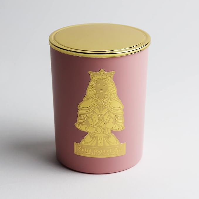 SAINT Saint Joan of Arc Scented Candle with Prayer and Prayer Coin, Saint of Fearless Women, Soy Coconut Aromatherapy Candle with 80 Hour Burn Time, Special Edition