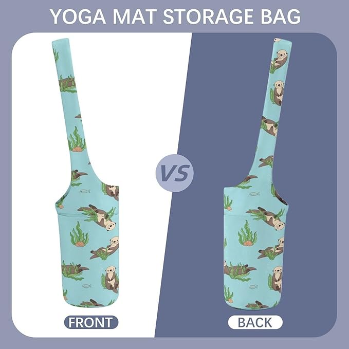 Meaudiwes Large Yoga Mat Bag Fit Most Size for Ladies Yoga Mats Carrier Bags Multi-Functional Exercise Mat Holder Storage Bag