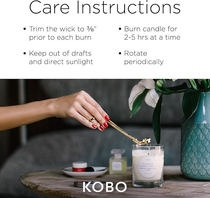 KOBO Chlorophyll Candle (11 oz) | 100% Pure Soy Candle | All Natural Scented Candle, Hand-Poured in USA | 80 Hour Long Burning Candles | Scented Candles for Home