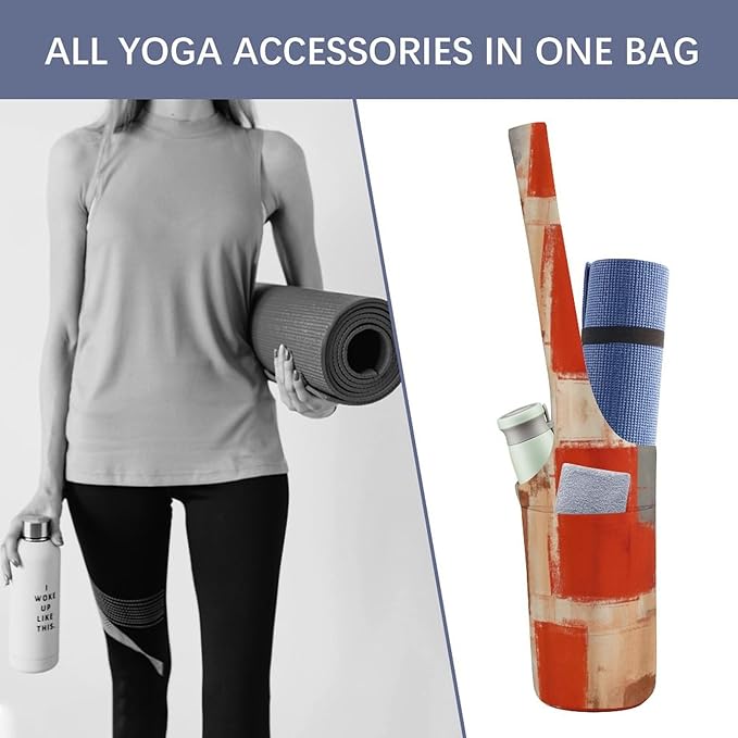 KKdskkds Fantasy Evil EyesYoga Mat Bag Large Opening Long Tote Yoga Mat with Pocket Fit Most Size Mats