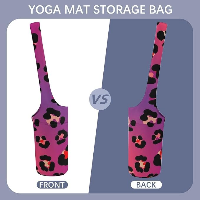 Aiyoolee Spacious Yoga Mat Storage Bag Single Shoulder Portable Carrier with Pocket for Gym Yoga Fitness