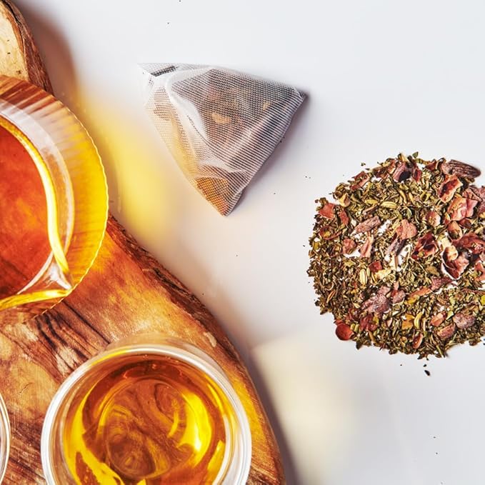 Grace Farms SETTLE Wellness Organic Tea Blend (50 Sachet Pouch) | Peppermint Cacao | Relaxing and Digestive Support | Fairtrade and Kosher | Filled With Antioxidants and Stress-Relieving Herbs | Gives Back 100% of Profits