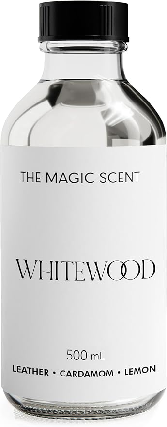 The Magic Scent Whitewood Diffuser Oil - Hotel & Home Luxury Scents Inspired by 1 Hotel Miami, Compare to My Way Diffuser Oil Scents for Home, Designed for Use in All Diffusers - 16.9 fl oz, 500 mL