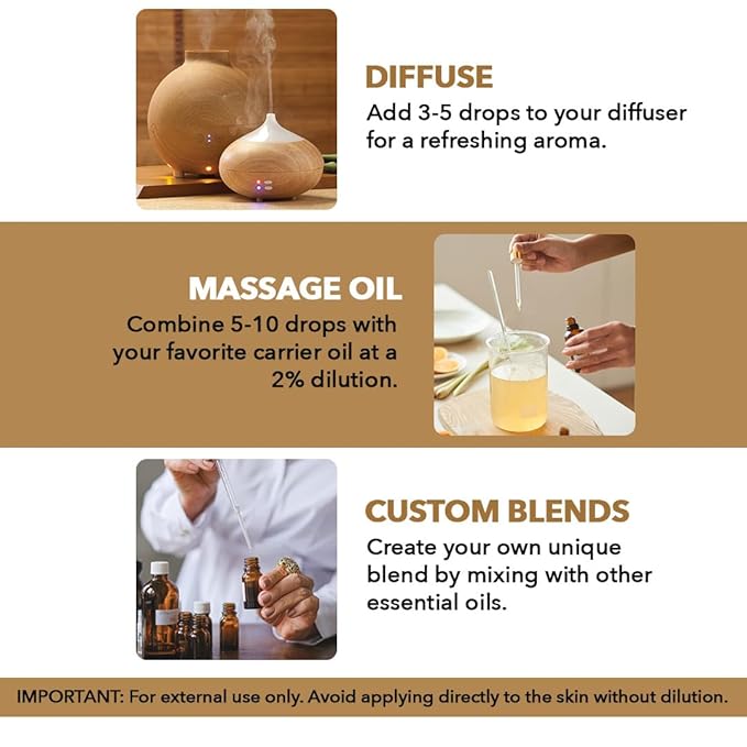 Majestic Pure Essential Oil with Glass Dropper - 100% Pure and Natural - Essential Oils for Diffuser, Aromatherapy, Soap and Candle Making, Frankincense Essential Oil, Frankincense Oil, 1 Fl Oz