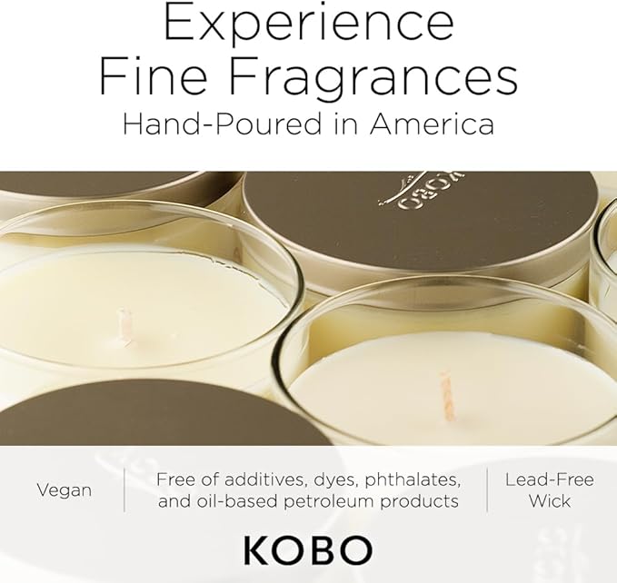 KOBO Canyon Scented Candle for Home (11 oz) – 100% Pure Soy Candle – 80-Hour Long-Lasting, Clean Burn Time – All Natural, Vegan, Non-GMO
