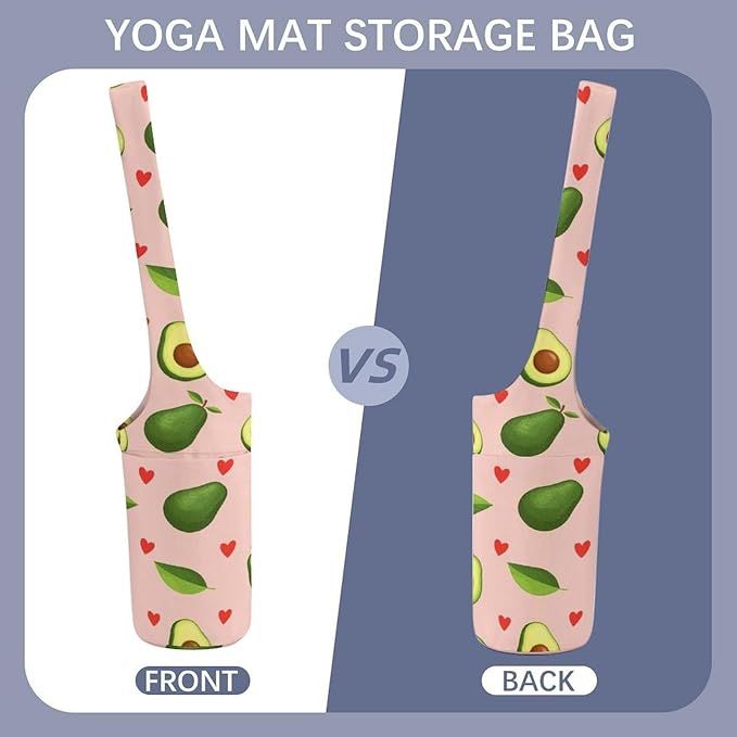 Aiyoolee Yoga Mat Bags, Large Tote Yoga Mat Carrier Holder with Water Bottle Pocket, Adjustable Shoulder Strap Storage Bag