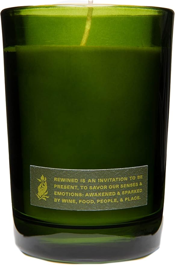 Rewined Chardonnay (6oz): Orange blossom, yellow apple, & Sandal wood, 6oz soy blend candle 170g