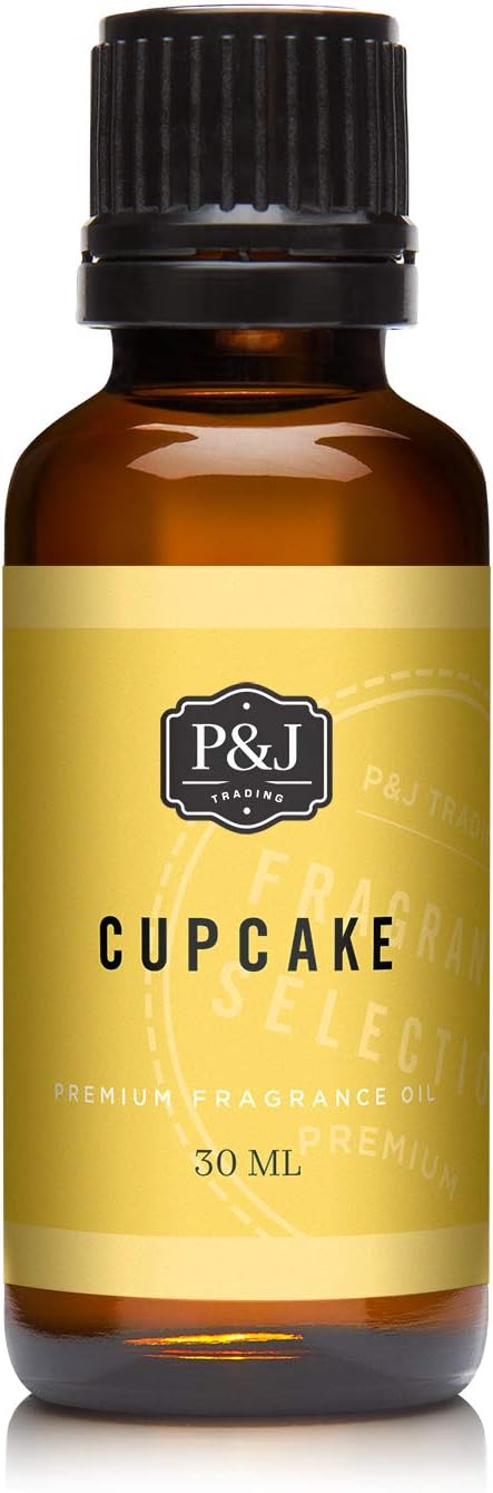 P&J Trading Fragrance Oil | Cupcake Oil 30ml - Candle Scents for Candle Making, Freshie Scents, Soap Making Supplies, Diffuser Oil Scents