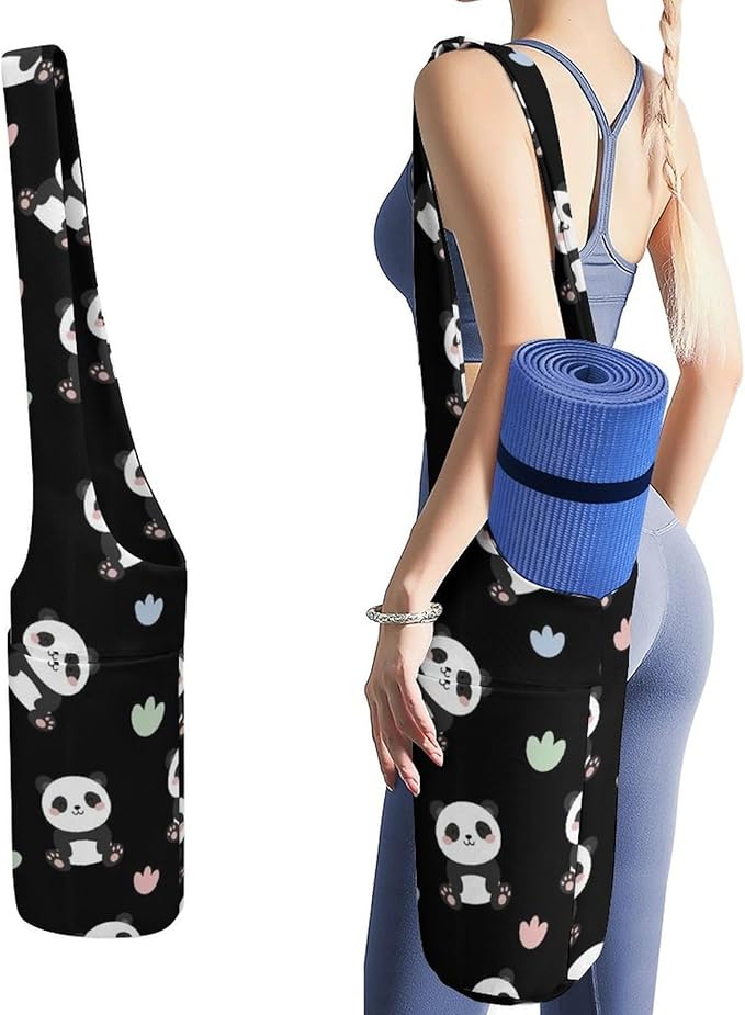 Meaudiwes Large Yoga Mat Bag Fit Most Size for Ladies Yoga Mats Carrier Bags Multi-Functional Exercise Mat Holder Storage Bag