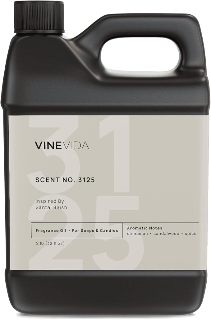 VINEVIDA Scent NO. 3125 Fragrance Oil - 32oz (2lbs) - Inspired by: Santal Blush Fragrance Oil for Candle Making - Made in USA Candle Scents Scents for Soap Making