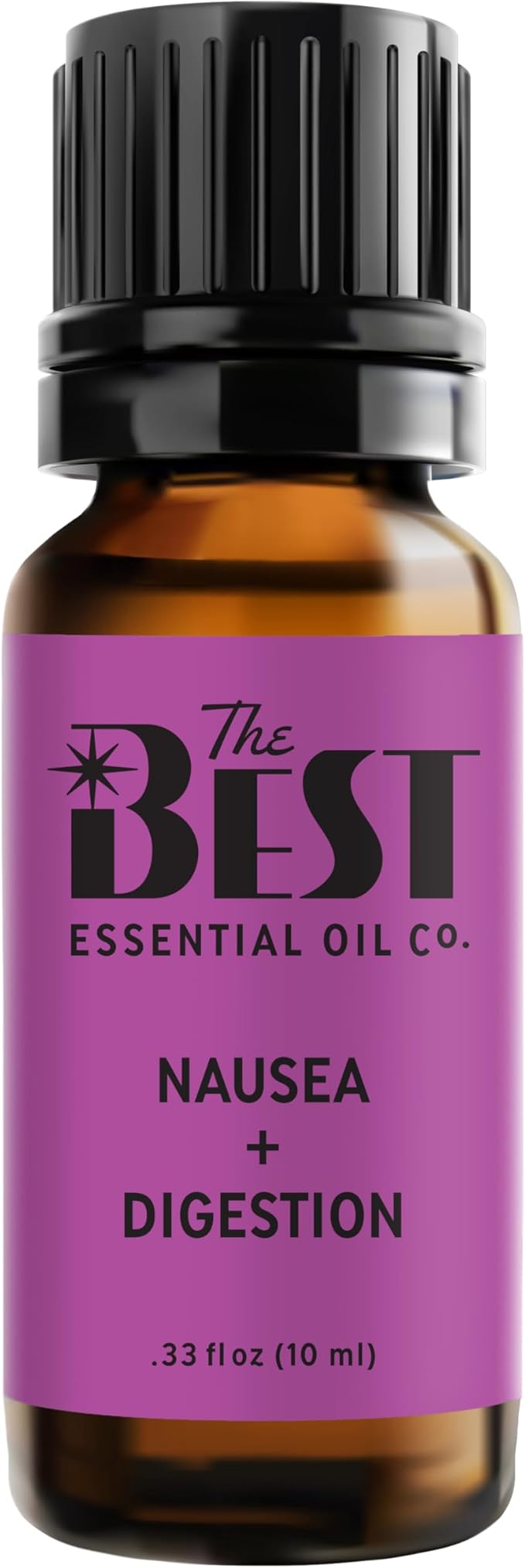 The Best Nausea + Digestion Essential Oil Blend- Premium Grade- 100% Pure & Natural for Aromatherapy, Diffuser, Spa, Massage, Air Freshener- 10 ml (.33 fl oz)