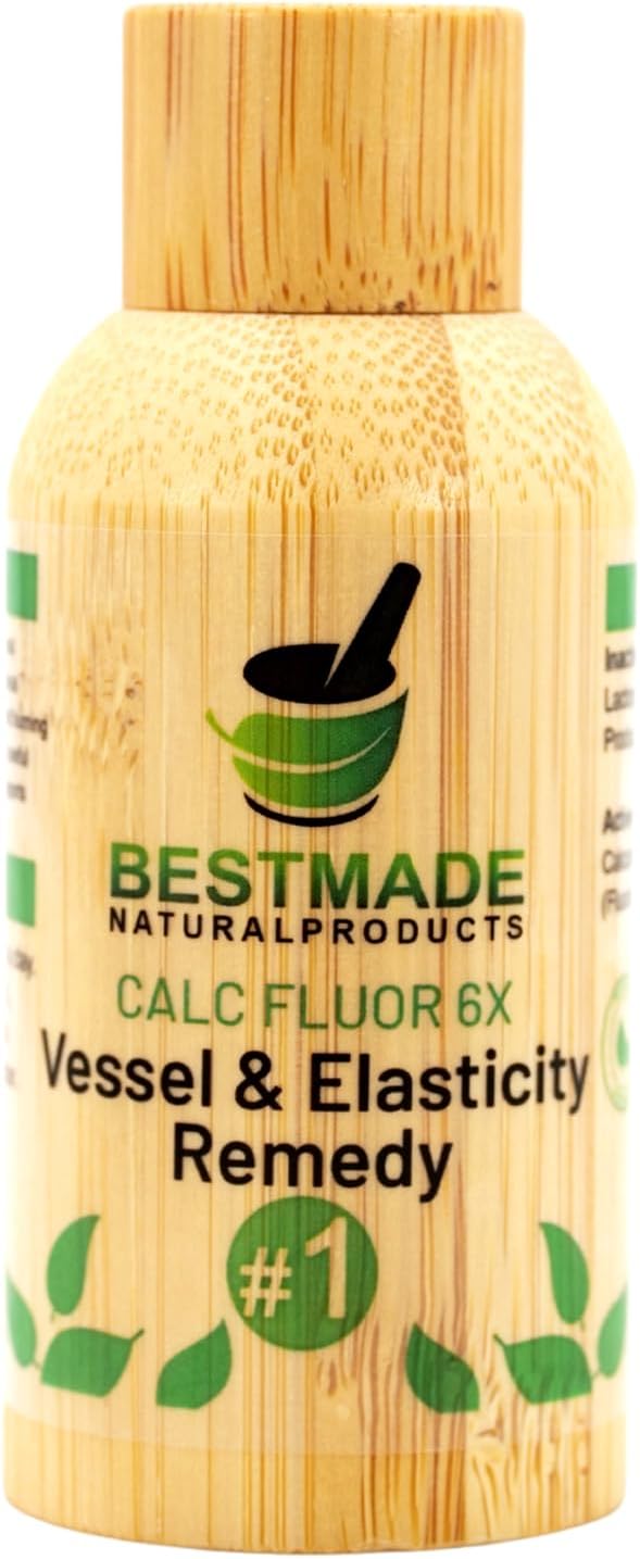 BestMade Natural Products Calc Fluor 6X - The Elasticity Cell Salt for Hemorrhoids, Chapped Skin, and Cold Support, 350 Pellets