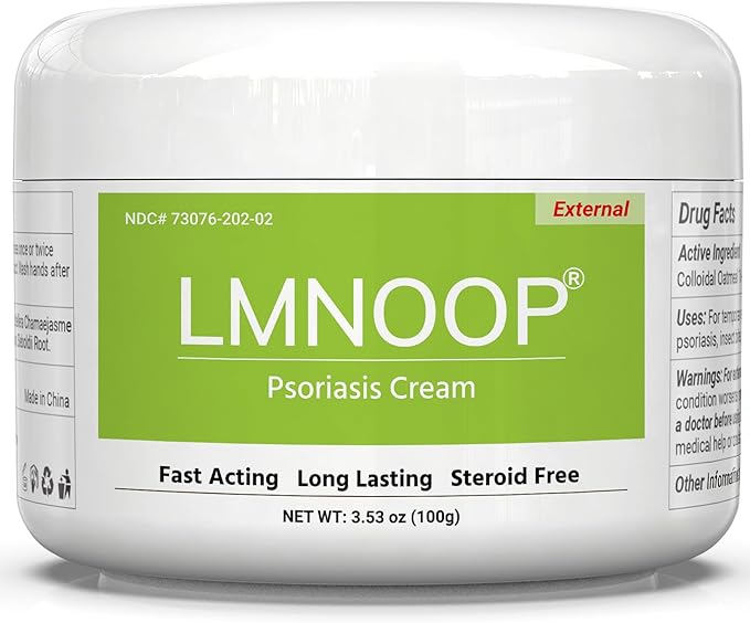 Psoriasis Cream, Maximum Strength Treatment Moisturizing Cream for Psoriasis, Dermatitis, Rash, Anti-Itch, Redness, Flaking, Scaling, Fast Acting Relief for Irritated, Dry Skin 3.53OZ