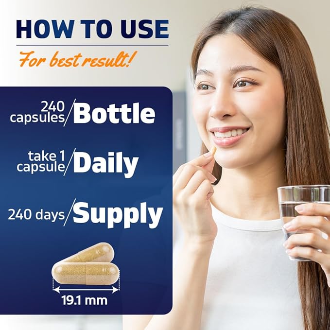 Vitamatic Chamomile 2500 mg Equivalent Per Serving (from 250 mg of 10:1 Extract) - 240 Veg Capsules - Non-GMO & Gluten Free