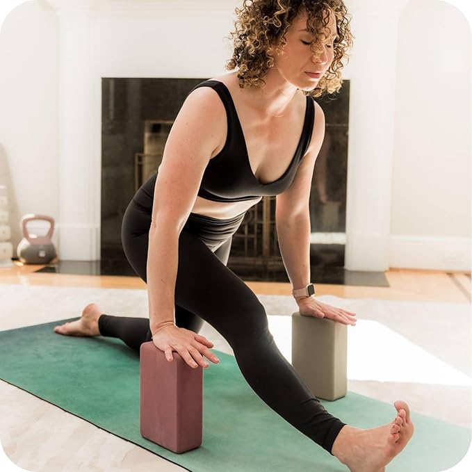 WeGym Yoga blocks with Anti-Slip, Comfortable Grip, Sturdy Sides for Secure Workouts at Home, for Yoga, and Pilate Training