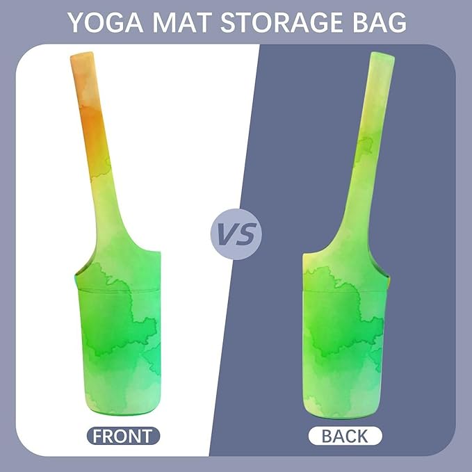 Meaudiwes Stylish Yoga Mat Bag for Women Exercise Mat Holder with Shoulder Strap Yoga Mats Totes Sports Storage Bag