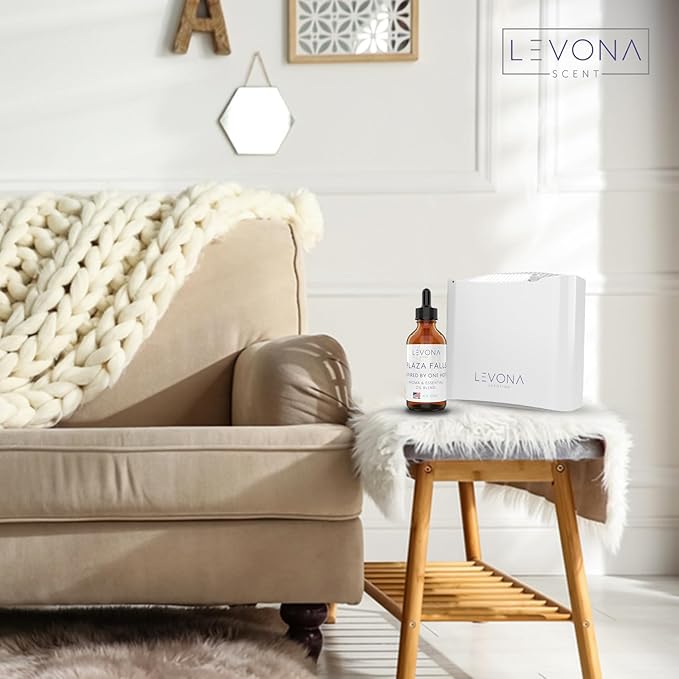 Levona Scent Essential Oils - Scents for Home, Hotel & Office Use - Perfect for Home Diffuser & Humidifiers - Aroma Fragrance Oil, Ideal for Massage, Relaxation, and Spa - Plaza Falls, 120ml