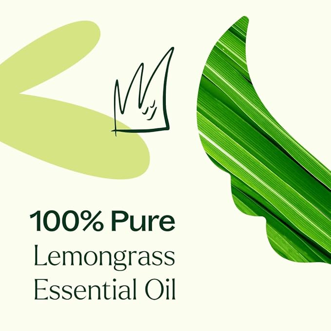 Plant Therapy Organic Lemongrass Essential Oil 100% Pure, USDA Certified Organic, Undiluted, Natural Aromatherapy, Therapeutic Grade 100 mL (3.3 oz)
