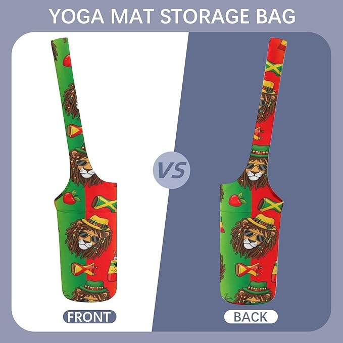 Aiyoolee Spacious Yoga Mat Storage Bag Single Shoulder Portable Carrier with Pocket for Gym Yoga Fitness