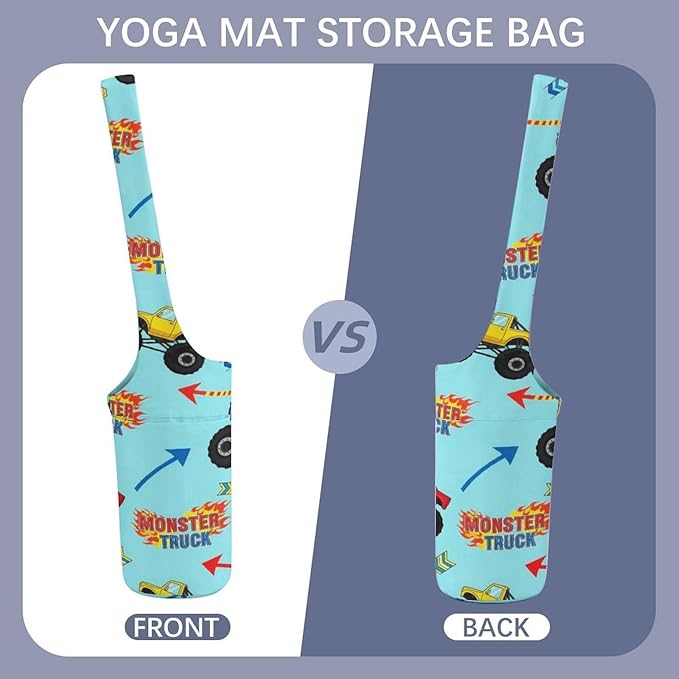 Aiyoolee Yoga Mat Bag with Large Pocket, Strap Bag Carriers for Women