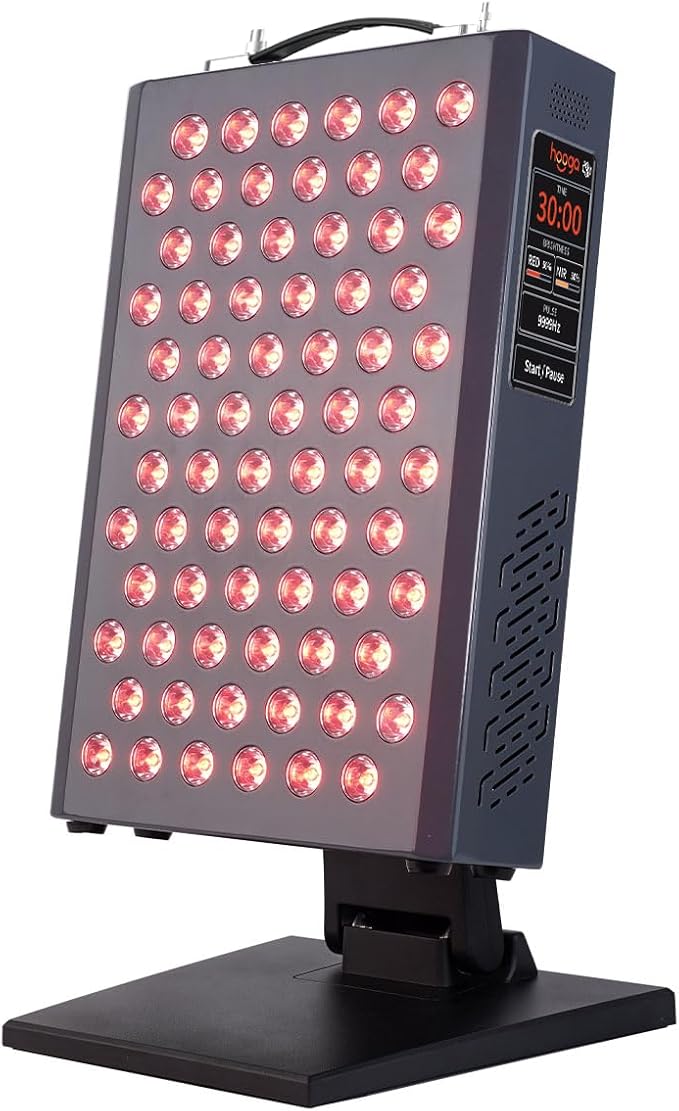Hooga Red Light Therapy Panel, Red & Near Infrared LED Light with Timer, 72 High-Efficiency Low-Level LEDs (<5 mW), Flicker-Free Ultra Series – ULTRA360