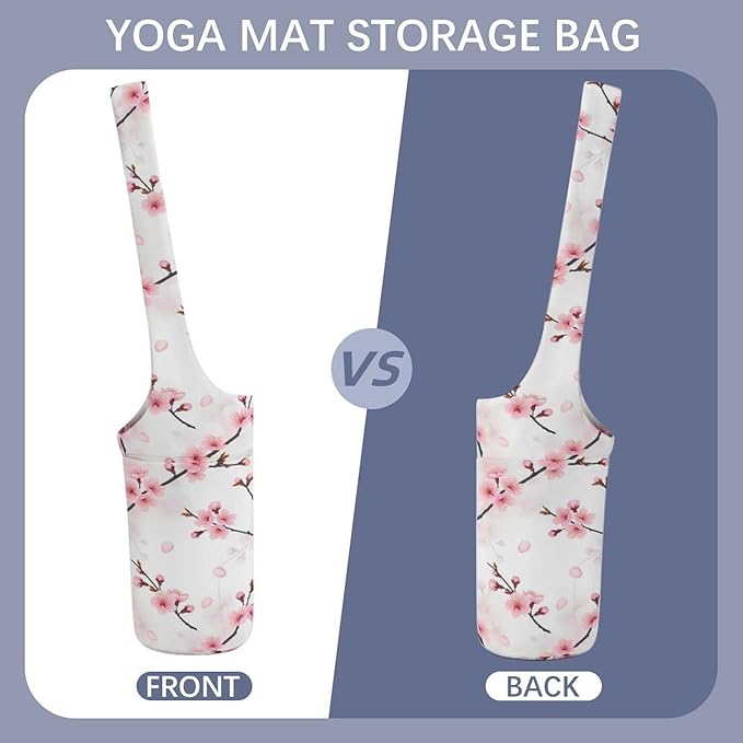 Meaudiwes Large Yoga Mat Bag Fit Most Size for Ladies Yoga Mats Carrier Bags Multi-Functional Exercise Mat Holder Storage Bag