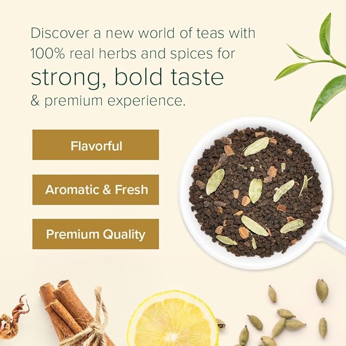 VAHDAM Top 10 Favourites Tea Sampler Set | Loose Leaf Tea (50+ Cups) | Tea Variety Pack with Green, Herbal, Black & Chai Brew | Vacuum Sealed For Freshness | Brew Hot & Cold