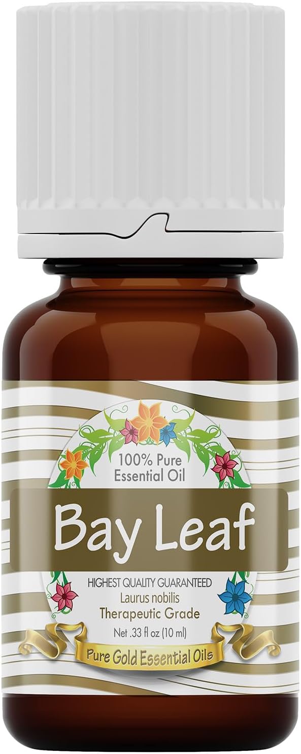 Pure Gold Essential Oils - Bay Leaf Essential Oil - 0.33 Fluid Ounces