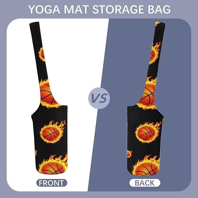 Aiyoolee Portable Yoga Mat Carrier Single Shoulder Bag with Pocket Spacious for Yoga Gym Fitness Travel