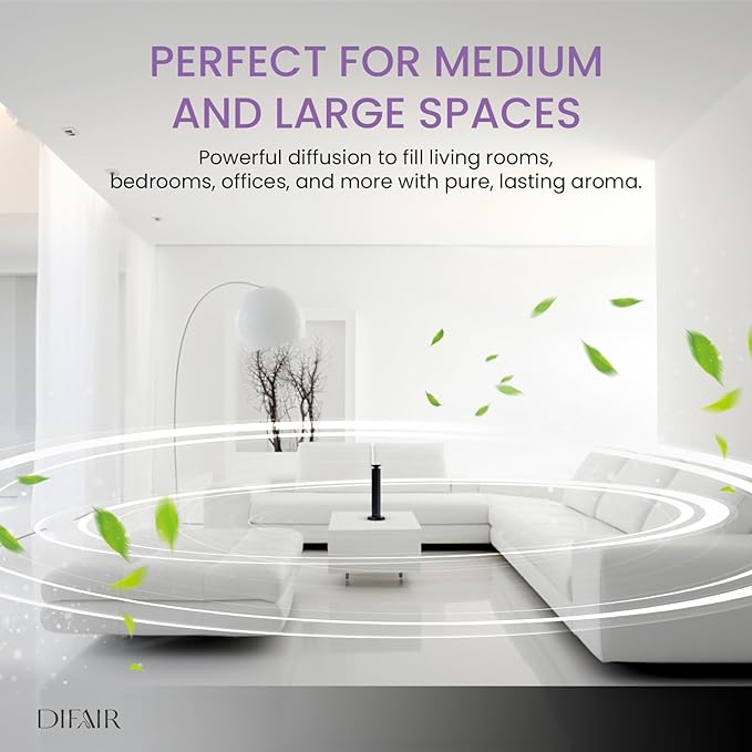 Rechargeable 10,000 mAh Aroma Diffuser - Hotel Collection Diffuser Oil Machine - Scent Diffuser for Home, Hotel, spa - Hotel Scent Diffuser - Perfect for Home Luxury scents