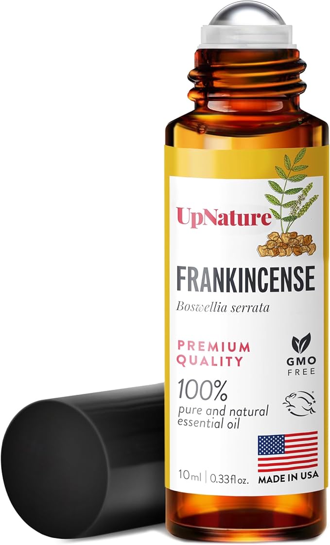 UpNature Frankincense Essential Oil Roll On - 100% Pure Frankincense Oil for Skin