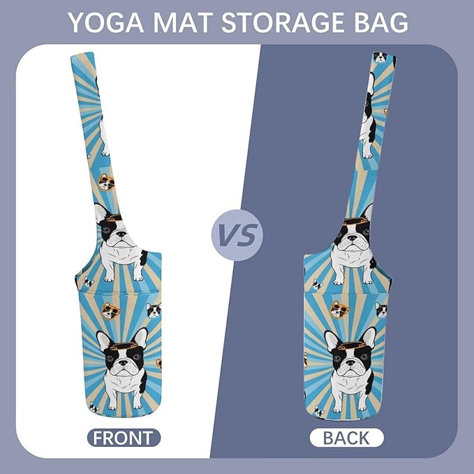 Aiyoolee Yoga Mat Bag with Large Pocket, Strap Bag Carriers for Women