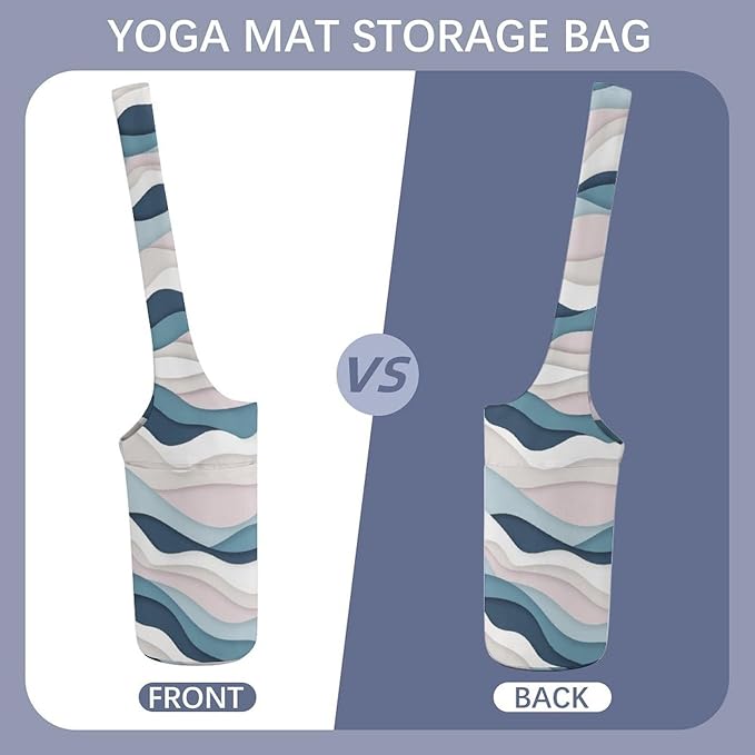 KKdskkds Lovely Pig And HeartYoga Mat Bag Large Opening Long Tote Yoga Mat with Pocket Fit Most Size Mats