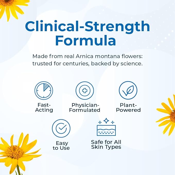 VitaMedica Arnica Montana Tablets & Arnica Gel Bundle – Support for Bruising, Swelling & Soreness, 150 Rapid-Dissolve Tablets + 3 oz Water-Based Gel