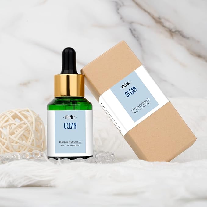Ocean Fragrance Oil, MitFlor Single Scented Oil, Large Size Premium Grade Fragrance Oil for Diffuser, Soap & Candle Making Scent, Fresh Aromatherapy Oil for Home Fragrance, 30ml