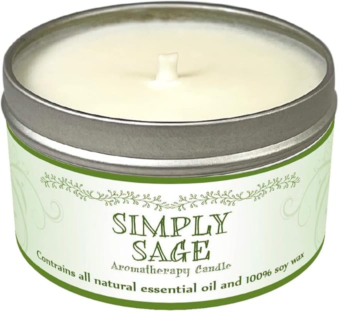 Our Own Candle Company Soy Wax Aromatherapy Candle, Simply Sage, 6.5 Ounce