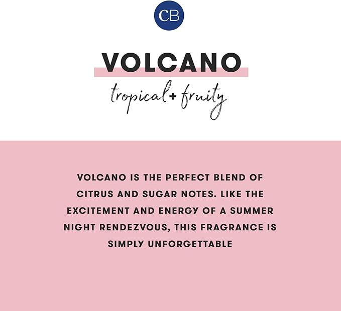 Capri Blue Volcano Scented Candles - Printed Travel Tin - Blended Soy Candles for Home Scented with Tropical Fruits & Sugared Citrus - Spring Home Decor (Iced Matcha Green Color, 8.5 oz)