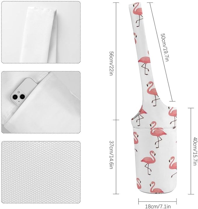Meaudiwes Large Yoga Mat Bag Fit Most Size for Ladies Yoga Mats Carrier Bags Multi-Functional Exercise Mat Holder Storage Bag
