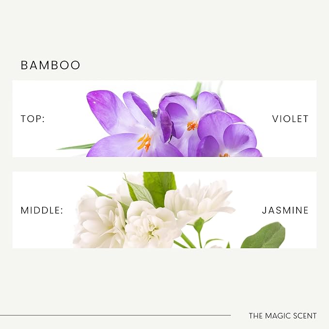 The Magic Scent Bamboo Diffuser Oil - Hotel & Home Luxury Scents Inspired by The Four Seasons, Bora Bora - Diffuser Oil Scents for Home Designed for Use in All Diffusers - 16.9 fl oz, 500 mL