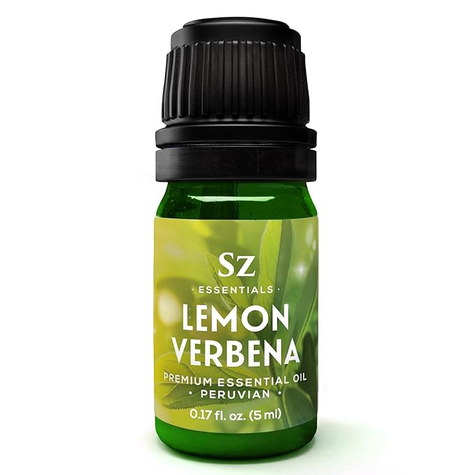 Lemon Verbena Essential Oil – 100% Pure & Natural, Grown in The High-Altitude Andes – Sweet, Citrusy, Uplifting Scent – Aromatherapy, Home Use – Therapeutic Grade & Vegan – 5 mL