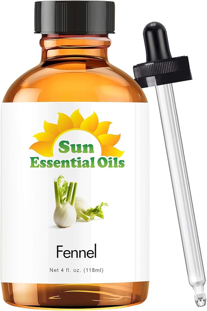 Sun Essential Oils Fennel Essential Oil – Pure Aromatherapy for Diffusers (4 oz)