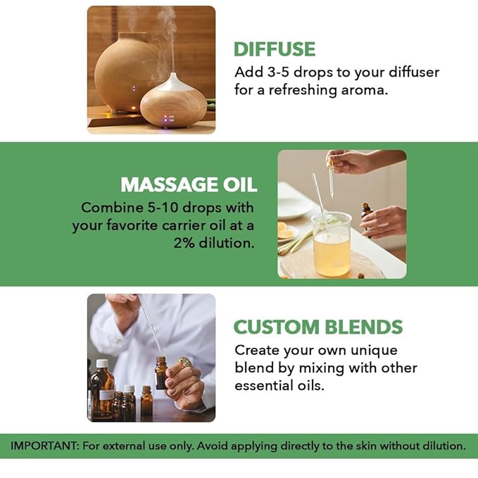 Majestic Pure Essential Oil with Glass Dropper - 100% Pure and Natural - Essential Oils for Diffuser, Aromatherapy, Soap and Candle Making, Tea Tree Essential Oil, Tea Tree Oil, 4 Fl Oz