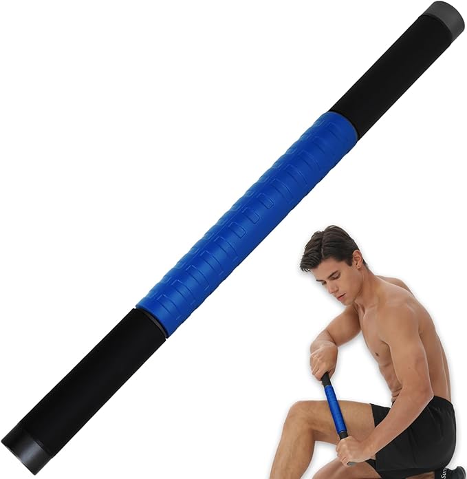 Muscle Roller Massage Stick for Legs Massager Roller-Calf Roller Deep Tissue Release Muscle Soreness, Trigger Points for Legs, Neck, Calves, Thighs, Shins, Back (Blue)