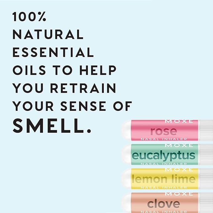 MOXĒ Smell Training Kit, Made in USA, 8 Essential Oils, Olfactory Regeneration, Helps Restore Sense of Smell, Natural Therapy for Smell Loss (Phase 1 & Phase 2 Bundle)