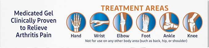 Voltaren Arthritis Pain Gel for Powerful Topical Arthritis Pain Relief with Diclofenac - NEW Easy Open Cap - 100 g Tube And 20 g Travel Size Tube