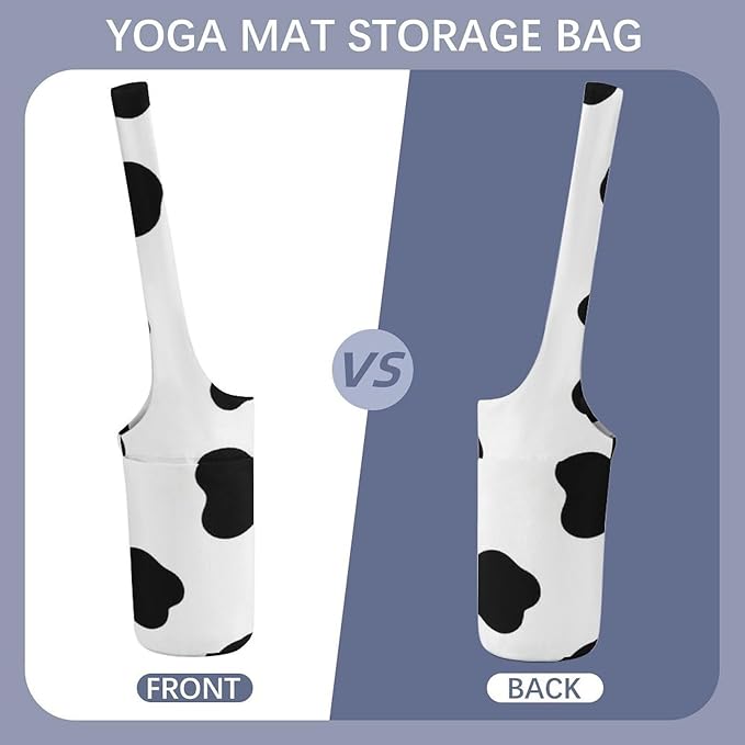 Meaudiwes Stylish Yoga Mat Bag for Women Exercise Mat Holder with Shoulder Strap Yoga Mats Totes Sports Storage Bag